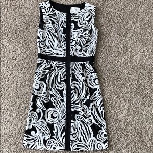 Tabitha size 2. Black and white eyelet